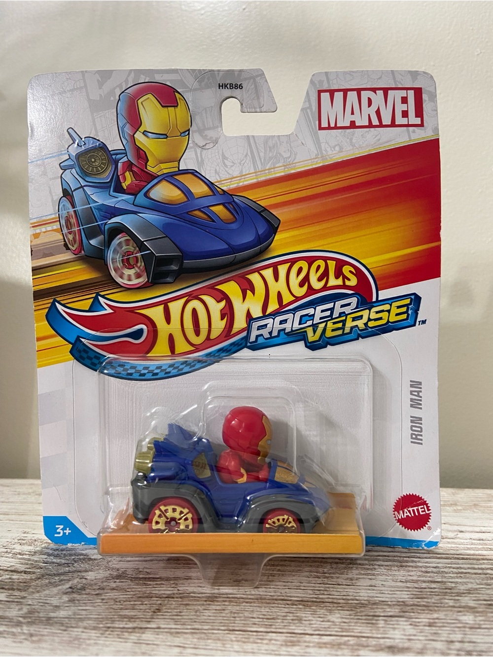 Marvel Iron Man Blue & Red Hot Wheels Racerverse Vehicle